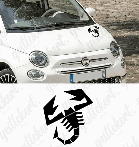 Abarth skorpion aufkleber - 1x,